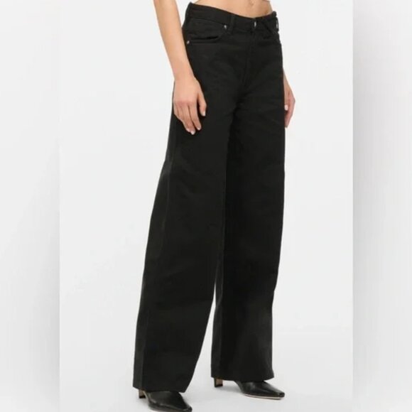 STAUD + Wrangler The Loose Jean Black Sz 31 x 32 - Picture 2 of 15